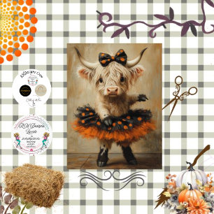 Decoupage Highland Tutu Tinsel Hooves Halloween Tissuepapier