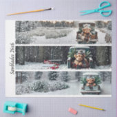 Decoupage Highland Winter Calves Truck Handsaws Tissuepapier (Craft)