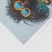 Decoupage Hippie Boho Standaard Poedel Zusters Tissuepapier (Detail)