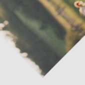 Decoupage Holstein Koeien Standing Field Flowers Tissuepapier (Detail)