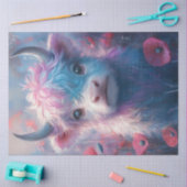 Decoupage Hoogland Kalf Omgeven Poppies Tissuepapier (Craft)