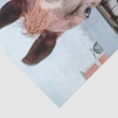 Decoupage Horse in Field Rainbow  Tissuepapier (Detail)