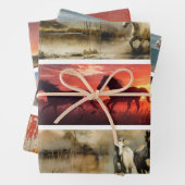 Decoupage Horses Handsaw & Sign Designs  Inpakpapier Vel (In situ)