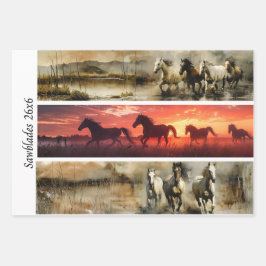 Decoupage Horses Handsaw & Sign Designs  Inpakpapier Vel