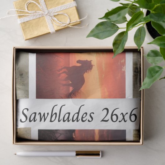 Decoupage Horses Handsaw & Sign Designs  Tissuepapier (Geschenk)