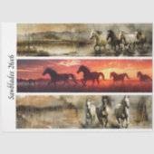 Decoupage Horses Handsaw & Sign Designs  Tissuepapier (Voorkant)