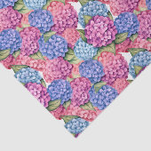 Decoupage Hortensia Bloem Blauw Roze Tissuepapier (Detail)