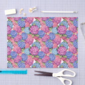 Decoupage Hortensia Bloem Blauw Roze Tissuepapier (Craft)