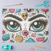 Decoupage HOT DAYS OF SUMMER Futuristische OGEN Tissuepapier (Craft)