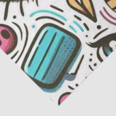 Decoupage HOT DAYS OF SUMMER Futuristische OGEN Tissuepapier (Detail)