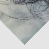 Decoupage Houtskool Rust Hengst Wild Spirit Tissuepapier (Detail)