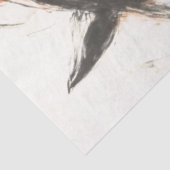 Decoupage Houtskool Rust Tekening Paard Stromende  Tissuepapier (Detail)