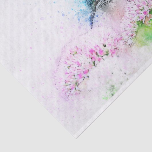 Decoupage Hummingbird Waterverf Tissuepapier (Detail)