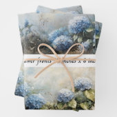 Decoupage Hydrangea Flowers Drawer Fronts 29x8  Inpakpapier Vel (In situ)