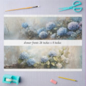 Decoupage Hydrangea Flowers Drawer Fronts 29x8  Tissuepapier (Craft)