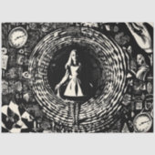 Decoupage Hypnotic Wonderland Rabbit Hole Fantasy Tissuepapier (Voorkant)