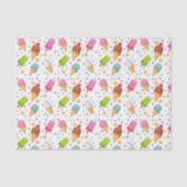 Decoupage Ice Cream verjaardagsfeestje Tissuepapier (Voorkant)