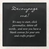 Decoupage-idee Glazen Onderzetter (Voorkant)