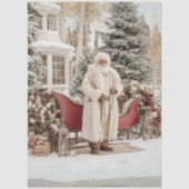 Decoupage Ierse Kerstman Keltische Feestdag Tissuepapier (Voorkant)