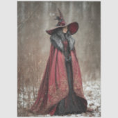 Decoupage Ierse Winterheks van Licht  Tissuepapier (Voorkant)