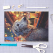 Decoupage Ierse Wolfshond aan de bar tissue papier (Craft)