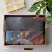 Decoupage Ierse Wolfshond aan de bar tissue papier (Geschenk)