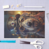 Decoupage Ierse Wolfshond Steampunk Tissuepapier (Craft)