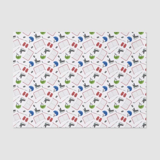 Decoupage IJshockey verjaardagsfeestje Tissuepapier (Voorkant)