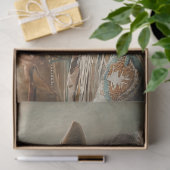 Decoupage Indiaanse vrouw en haar paard Tissuepapier (Geschenk)