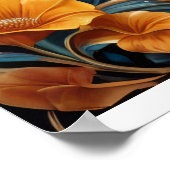 Decoupage - Indiase heilige olifant als icoon Poster (Hoek)