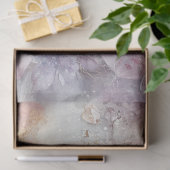 Decoupage ingewikkelde bloemmotief roze Paarse Tissuepapier (Geschenk)