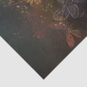 Decoupage ingewikkelde libel patroon vleugels tissuepapier (Detail)