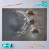 Decoupage ingewikkelde vogel in de vlucht tissuepapier (Craft)