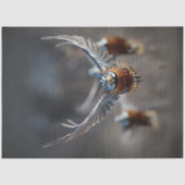 Decoupage ingewikkelde vogel in de vlucht tissuepapier (Voorkant)