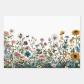 Decoupage Inpakken Landschap Wilde Bloemen Transfe Inpakpapier Vel (Voorkant 2)