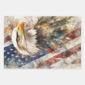 Decoupage Inpakpapier VS Amerikaanse Vlag Adelaar Vel (Voorkant 3)