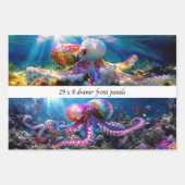 Decoupage Inpakpapier Zeewereld Octopus Laden Vel (Voorkant)