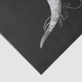 Decoupage Intrigerende Black White Highland Koe Tissuepapier (Detail)