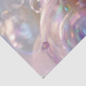 Decoupage iriserende bellen zweven in de lucht tissuepapier (Detail)