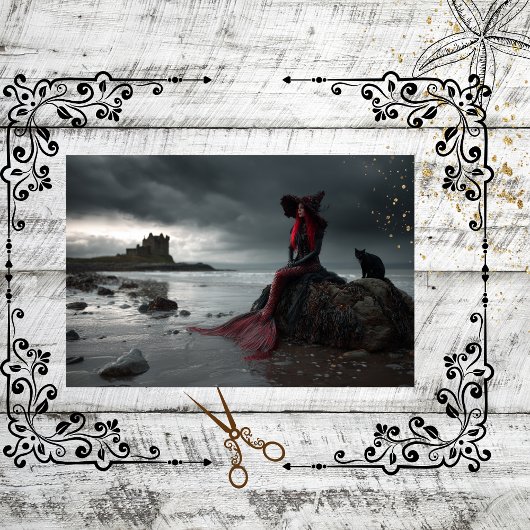 Decoupage Irish Mermaid Herfst Gothic Elegance Tissuepapier