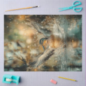 Decoupage Jagen Mallard Duck Landing Tissuepapier (Craft)