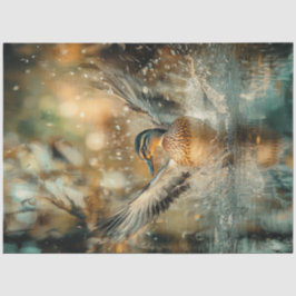 Decoupage Jagen Mallard Duck Landing Tissuepapier