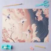 Decoupage Japans landschap Romantische sfeer Tissuepapier (Craft)