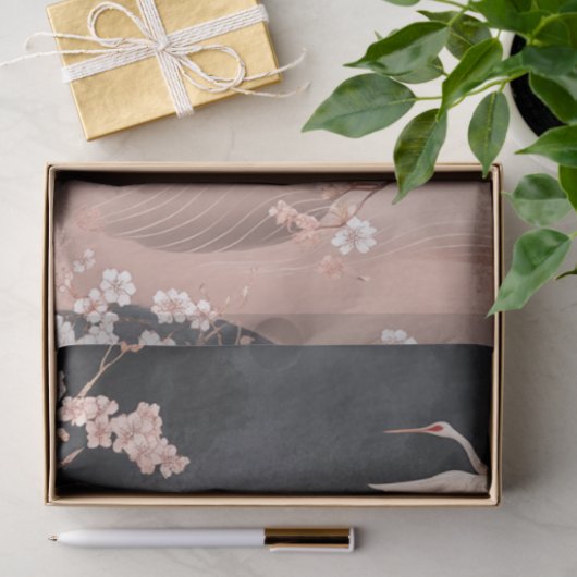 Decoupage Japanse digitale kunst kersenbloesems Tissuepapier (Geschenk)