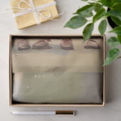 Decoupage Joyful Curly Headed Kinderen in Rood Tissuepapier (Geschenk)