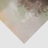 Decoupage Joyful Curly Headed Kinderen in Rood Tissuepapier (Detail)