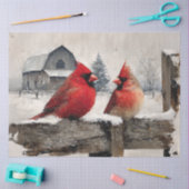 Decoupage Kardinalen Vintage Boerderij Tissuepapier (Craft)