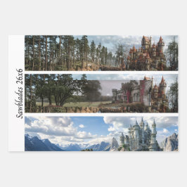 Decoupage Kasteel Ierland voor Borden & Handzagen  Inpakpapier Vel