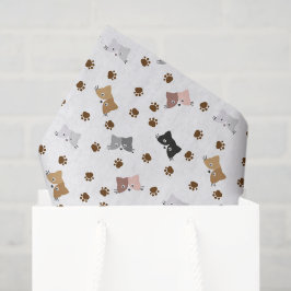 Decoupage Katten Verjaardagsfeest Dierendier Tissuepapier