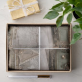 Decoupage Kerst Karretje Groen 23 x 28 centimeter Tissuepapier (Geschenk)